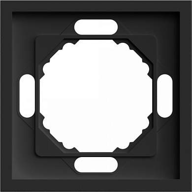 Stekker ЭМИЛИ рамка СУ 1мест. (PC), черный уголь, soft touch PFR00-5001-05 49858 (арт. 907407)