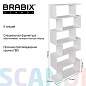 Стеллаж BRABIX "Scandi SH-008", 730х250х1760 мм, 6 секций, ЛДСП, белый, 641897, ЦБ013658-1 (арт. 641897)