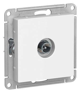 Schneider AtlasDesign мех. роз. TV СУ 1 мест. бел. Antibacterial оконечная, RG6, 1dB ATN000191 (арт. 662359)