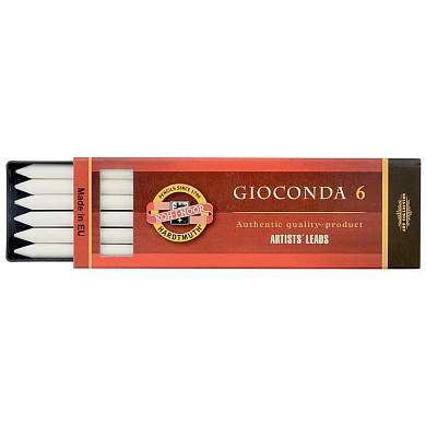 Белый художественный мелок Koh-I-Noor "Gioconda", 5,6мм, 6шт., пластиковый короб (арт. 298321)