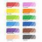 Карандаши цветные MAPED "COLOR PEP'S Strong", 12 цветов, трехгранные, грифель 3,2 мм, 862712 (арт. 181988)