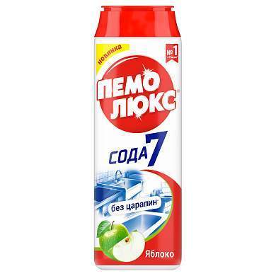 Средство чистящее Пемолюкс "Сода 7. Яблоко", порошок, 480г (арт. 235537)