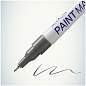 Маркер-краска MunHwa "Extra Fine Paint Marker" серебро, 1мм, нитро-основа (арт. 260033)