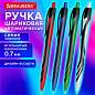 Ручка шариковая автоматическая BRAUBERG "ULTRA COLOR CLASSIC", корпус ассорти, СИНЯЯ, пишущий узел 0,7 мм, линия письма 0,35 мм, 144498 (арт. 144498)