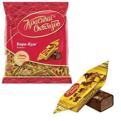 Конфеты шоколадные КРАСНЫЙ ОКТЯБРЬ "Кара-Кум", 250 г, пакет, КО04272 (арт. 620552)