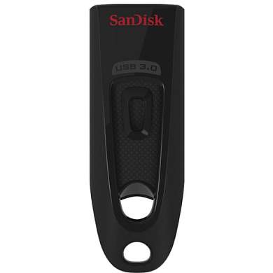 Флеш-диск 128 GB, SANDISK Cruzer Ultra, USB 3.0, черный, SDCZ48-128G-U46 (арт. 512231)