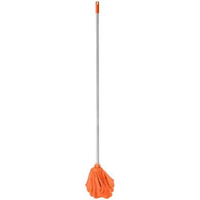 Швабра OfficeClean Professional, ручка 110см, насадка "Юбка" из микрофибры, длина 28см (арт. 303078)