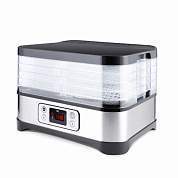 Сушилка для овощей BQ (БИ-КЬЮ) FD1001, объём 10 л, 250 Вт, 5 поддонов, электронное управление, стальная, 86192128 (арт. 457530)