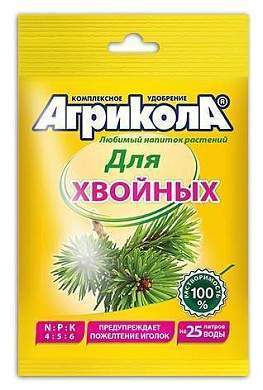 АГРИКОЛА удобрение 50гр. (для хвойных) на 25л, пакет 04-129 (арт. 562475)