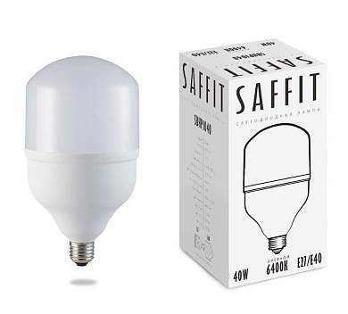 Saffit высокомощн. 40W(3700lm) E27-E40 6400K 6K 210x120 Блок питанияереходн.SBHP1040 55093 (арт. 619355)