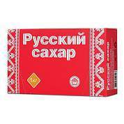 Сахар-рафинад РУССКИЙ 1 кг (180 кусочков, размер 15х16х21 мм) (арт. 620433)