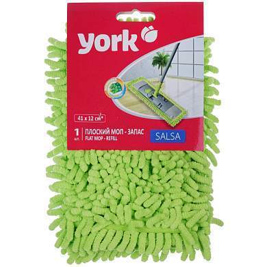 Насадка МОП для швабры York "Salsa", микрофибра, плоский МОП, 388*90мм (для кода 260603) (арт. 260598)