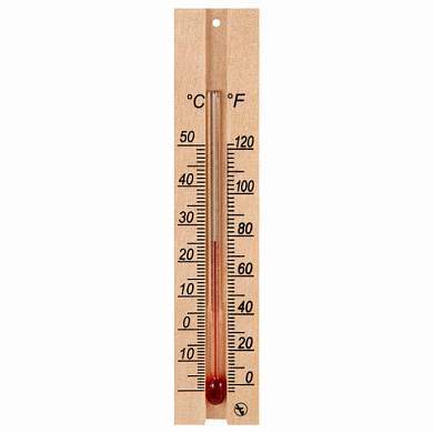 Термометр комнатный, "ДЕРЕВЯННЫЙ", диапазон: от 0 до +50 °C, ПТЗ, ТБ-206 (арт. 671373)