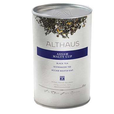 Чай листовой ALTHAUS "Assam Malty Cup" (Ассам Молти Кап), черный, 250 г, ГЕРМАНИЯ, TALTHL-L00197 (арт. 625094)