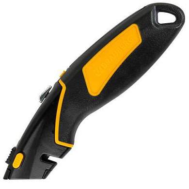 Нож универсальный мощный цинковый BRAUBERG METALLIC PRO, автофиксатор, резиновые вставки, 238738 (арт. 238738)
