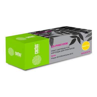 Картридж лазерный CACTUS (CS-PH6510XM) для Xerox Phaser 6510/WC6515, пурпурный, ресурс 4300 страниц (арт. 364133)