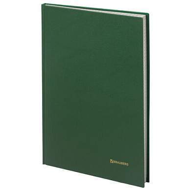 Книга учета 96 л., клетка, твердая, бумвинил, блок офсет, А4 (200х290 мм), BRAUBERG, зеленая, 130222 (арт. 130222)