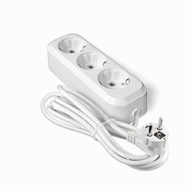 UNIVersal сет. удл. ПВС 3х0.75 3 роз.  3 м 10А земля У10-554 554-03 (арт. 240774)
