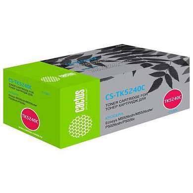 Картридж лазерный CACTUS (CS-TK5240C) для Kyocera M5526cdn/M5526cdw/P5026cdn, голубой, ресурс 3000 страниц (арт. 363703)