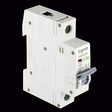 SIGMA Electric автоматический выключатель SND6000 1P 50A 6кА х-ка C 6SM150C (арт. 852677)