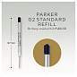 Стержень шариковый объемный Parker "QuinkFlow Ball Point" черный, 98мм, 0,8мм, метал. корпус, блистер (арт. 241797)