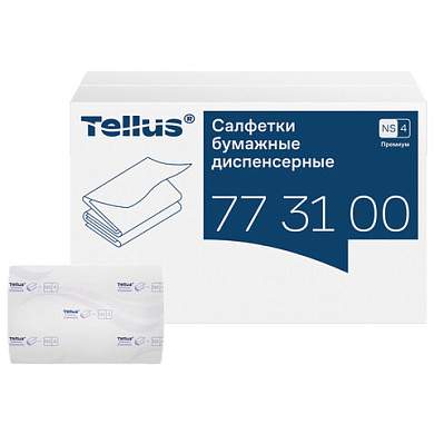 Салфетки Tellus/TORK (Система NS4) ПРЕМИУМ, 2-слойные, КОМПЛЕКТ 20 шт., 200 шт., белые, 773100 (арт. 118798)