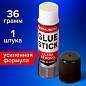 Клей-карандаш BRAUBERG ULTRA STRONG, УСИЛЕННАЯ ФОРМУЛА, 36 г, ЮЖНАЯ КОРЕЯ, 229546 (арт. 229546)