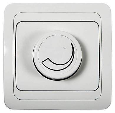 ASD/InHome CLASSICO диммер СУ 1 кл. (600Вт) бел. (керам. осн.) 2111 (арт. 521848)
