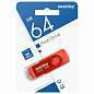Флеш-диск 64 GB SMARTBUY Twist USB 3.0, красный, SB064GB3TWR (арт. 513913)