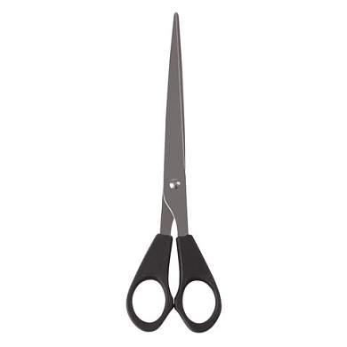 Ножницы STAFF Basic, 180 мм, чёрные, ПВХ чехол с европодвесом, 236939 (арт. 236939)