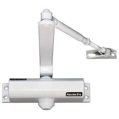 Доводчик FALCON EYE FE-B3W на дверь 45-65 кг, белый, 00-00110297 (арт. 354277)