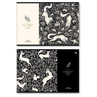 Альбом для рисования 32л., А4, на скрепке BG "Magnificent" (арт. 367551)