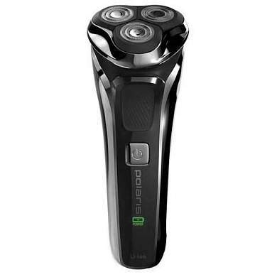 Электробритва POLARIS PMR 0305R PRO 5, 3 головки, аккумулятор, сухое и влажное бритье, черная, 51919 (арт. 456716)