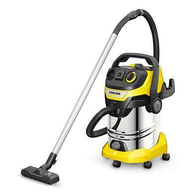 Пылесос хозяйственный KARCHER WD 6 PS, мусоросборник 30 л, мощность 1300 Вт, желтый, 1.628-360.0 (арт. 456637)
