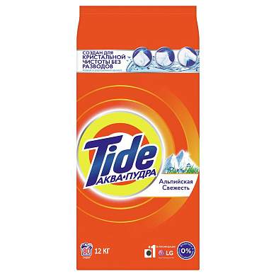 Порошок для машинной стирки Tide "Альпийская свежесть", 12кг (ПОД ЗАКАЗ) (арт. 386021)
