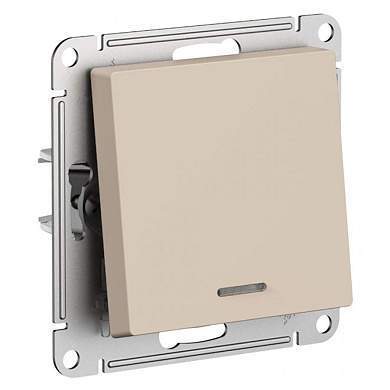 Schneider AtlasDesign мех. выключатель СУ 1 кл. песочный (пл.осн., инд.) ATN001213 (5!) (арт. 852281)