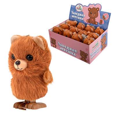 Игрушка мягкая заводная "Мишка", высота 13 см, WOOZOO (ВУЗУ), 666191 (арт. 666191)