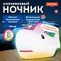 Ночник силиконовый LED "Акула" 190x91x103 мм, белый свет/RGB, таймер, USB, аккумулятор 1200 мАч, DASWERK (ДАСВЕРК), 238940 (арт. 238940)