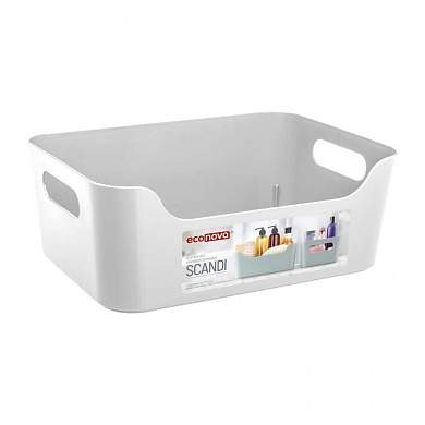 Корзина универсальная SCANDI 1,2л (17*12*7,5см), белая 433222516 Econova/Бытпласт (арт. 850390)