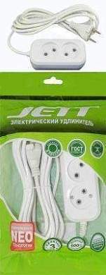 Jett (Джетт) Сет. Удл. Пвс 2Х0.75 2 Роз. 10 М 10А Белый Рс-2 (арт. 407482)