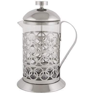 Чайник/кофейник (френч-пресс) 800мл, Olimpia, нерж сталь/стекло, T046-800ML Mallony 950092 (арт. 500172)