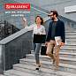 Папка-портфель пластиковая BRAUBERG А4 (332х245х35 мм), 13 отделений, фактура диагональ, черная, 221375 (арт. 221375)