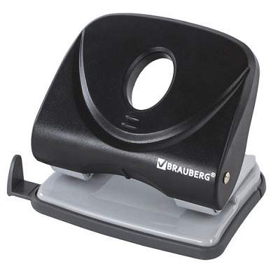Дырокол BRAUBERG "Original", до 25 листов, черный, 222542 (арт. 222542)