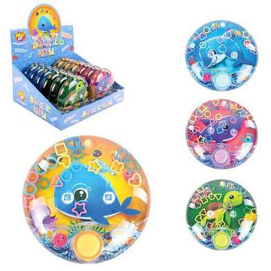 Водная игра ПОДВОДНЫЙ МИР, 10х10 см, колечки, ассорти, 4 вида, JOLLY JOT (ДЖОЛЛИ ДЖОТ), 665995 (арт. 665995)