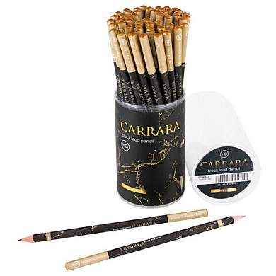 Карандаш чернографитный BRUNO VISCONTI, 1 шт., "Carrara Black", НВ, заточенный, трехгранный, 21-0030/96 (арт. 182212)