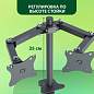 Кронштейн для двух мониторов К-502 VESA 75х75-100х100, 17"-32", до 16 кг, РЭМО, 4603225012979, 960059 (арт. 457775)