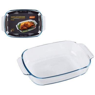 Форма для запекания IDEALE с ручками, 2л, 30,3*19,5*5,8см, боросиликатное стекло, 103630 Mallony (арт. 820817)