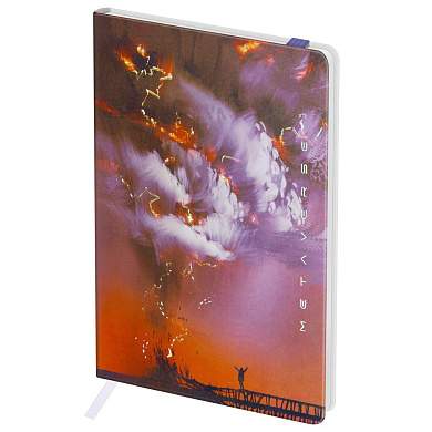 Записная книжка А6 80л. ЛАЙТ, кожзам, Greenwich Line "Power of nature", с резинкой, тиснение фольгой, блок в клетку (арт. 370583)