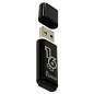 Флеш-диск 16 GB, SMARTBUY Glossy, USB 2.0, черный, SB16GBGS-K (арт. 512190)