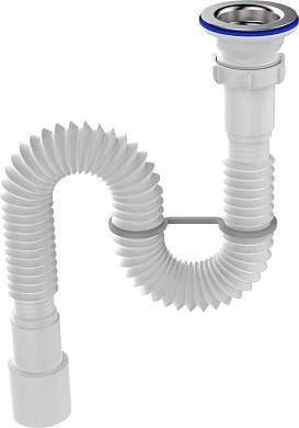 Aquant Гофросифон 1 1/2''х40/50 с нержавеющей решеткой, F103-18-MR (арт. 876415)